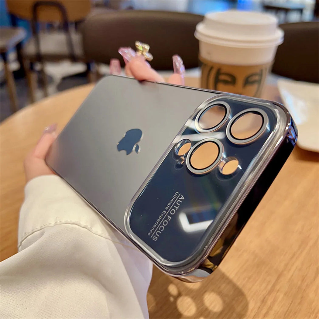 Luxury MagSafe Lens Glass Case For iPhone