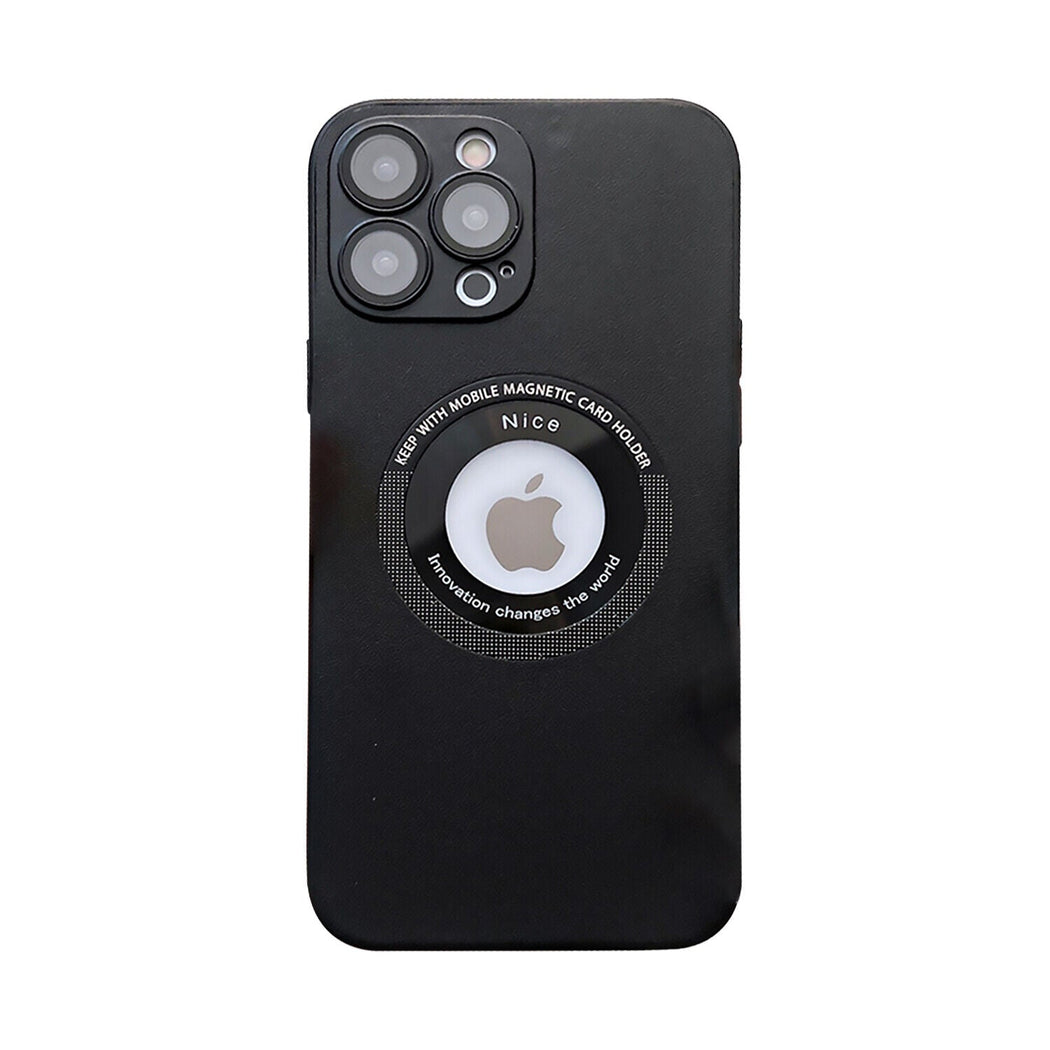 High End luxury Leather Look Magnetic Silicon Case For iPhone 13 Pro Max