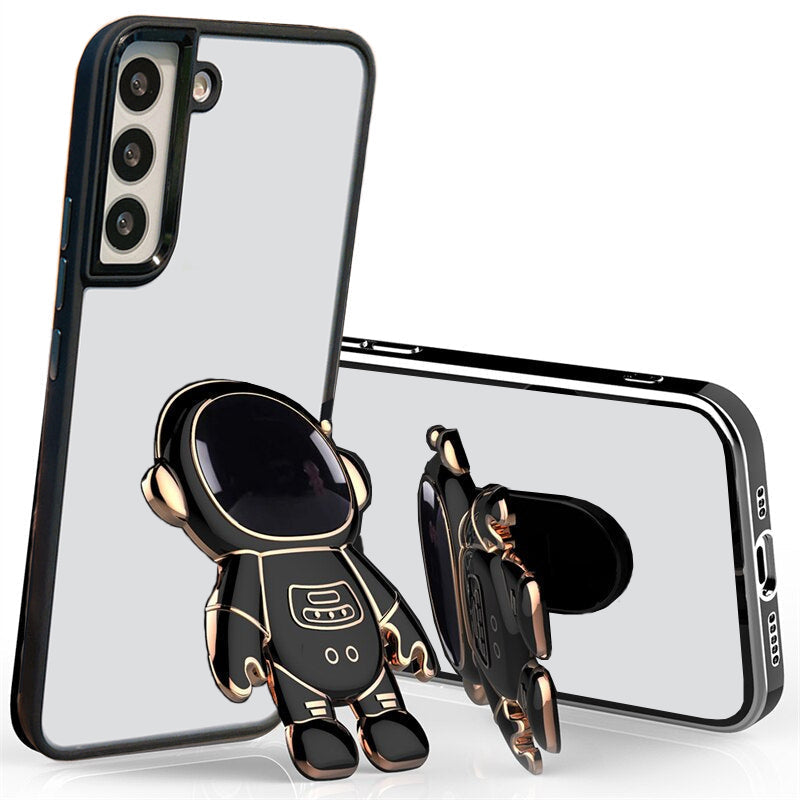 Astronaut Luxury Metal Camera Protection Shockproof Armor Case For Samsung S21 FE