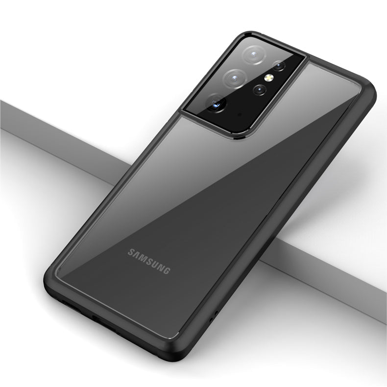 Premium Luxury Metal Camera Protection Shockproof Armor Case For Samsung S21 Ultra