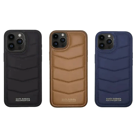 Santa Barbara Classic Clyde Series Genuine Leather Case For iPhone 15 Pro