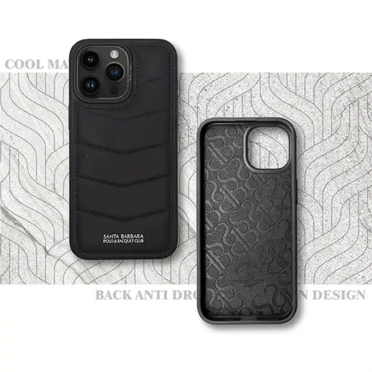 Santa Barbara Classic Clyde Series Genuine Leather Case For iPhone 15 Pro