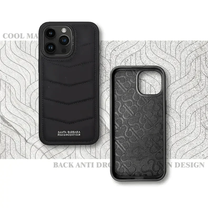Santa Barbara Classic Clyde Series Genuine Leather Case For iPhone 15 Pro
