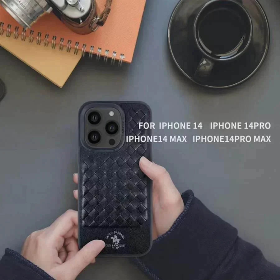 Santa Barbara Classic Ravel Series Genuine Leather Case For iPhone 15 Pro Max