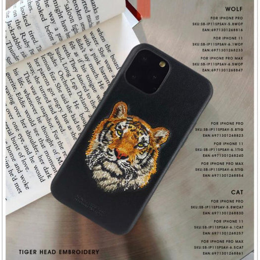 Santa Barbara Savana Series Genuine Leather Case For iPhone 11