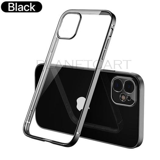 Luxury Square Silicon Clear Case For iPhone 12 Pro Max