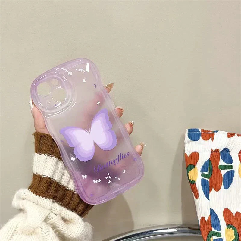 Butterflies Shockproof Back Case For Apple iPhone 15 Pro Max