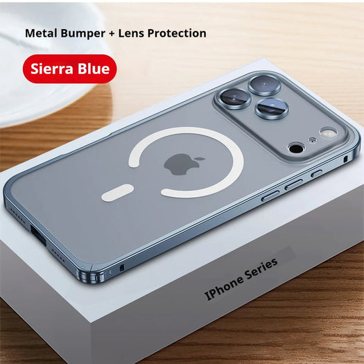 Frosted Metal Magsafe Bumper Case For iPhone 17 Series