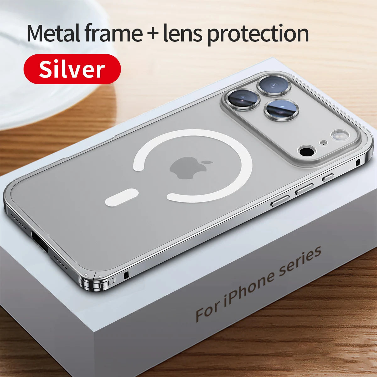 Frosted Metal Magsafe Bumper Case For iPhone 17 Series