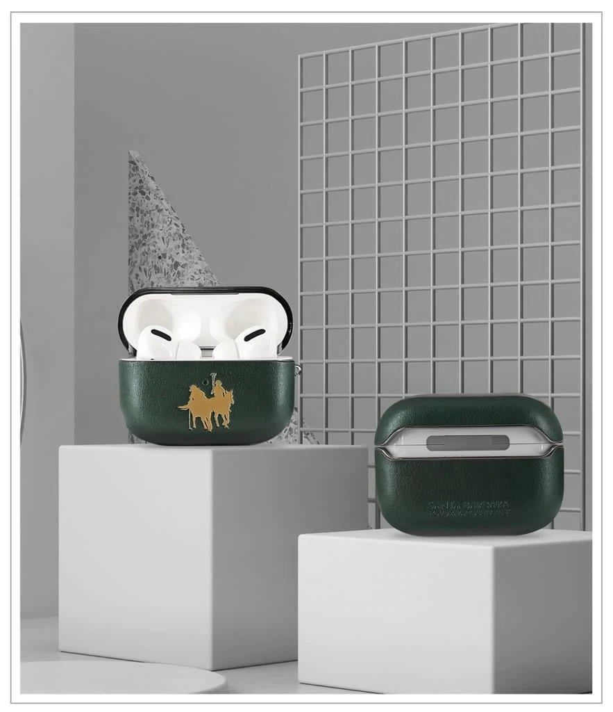 Santa Barbara Umbra Series Genuine Leather Case for Airpods Pro - Premium Cases