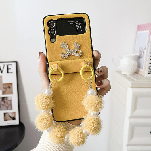 Luxury Cute Bow With Bracelet Fashion Case for Samsung Galaxy Z Flip 4