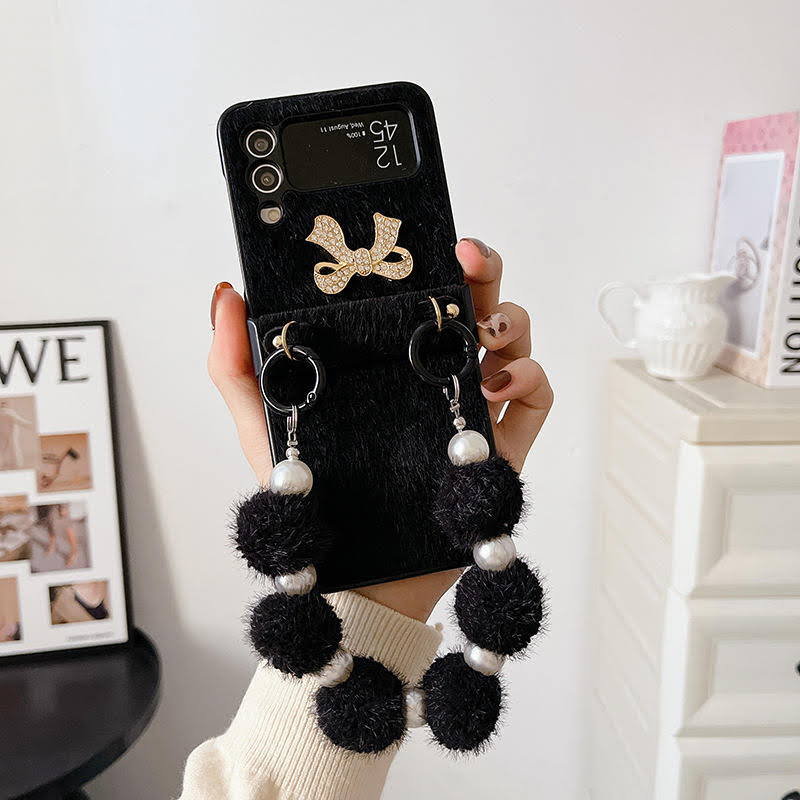 Luxury Cute Bow With Bracelet Fashion Case for Samsung Galaxy Z Flip 4
