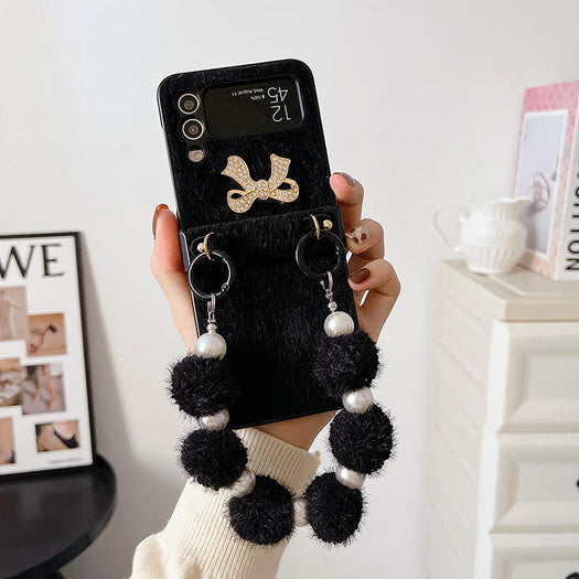 Luxury Cute Bow With Bracelet Fashion Case for Samsung Galaxy Z Flip 3