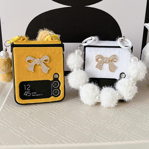 Luxury Cute Bow With Bracelet Fashion Case for Samsung Galaxy Z Flip 4