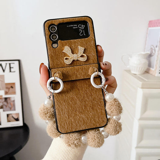 Luxury Cute Bow With Bracelet Fashion Case for Samsung Galaxy Z Flip 4