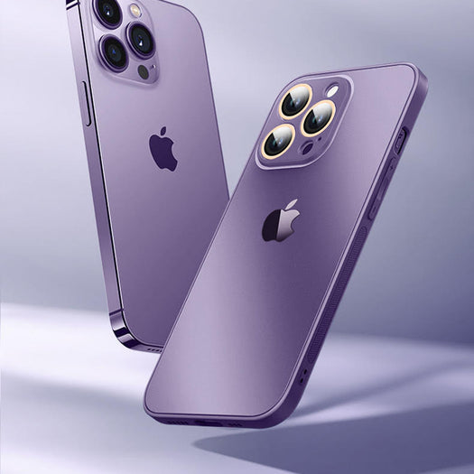 Glossy Ultra Thin Camera Lens Protection Case For iPhone