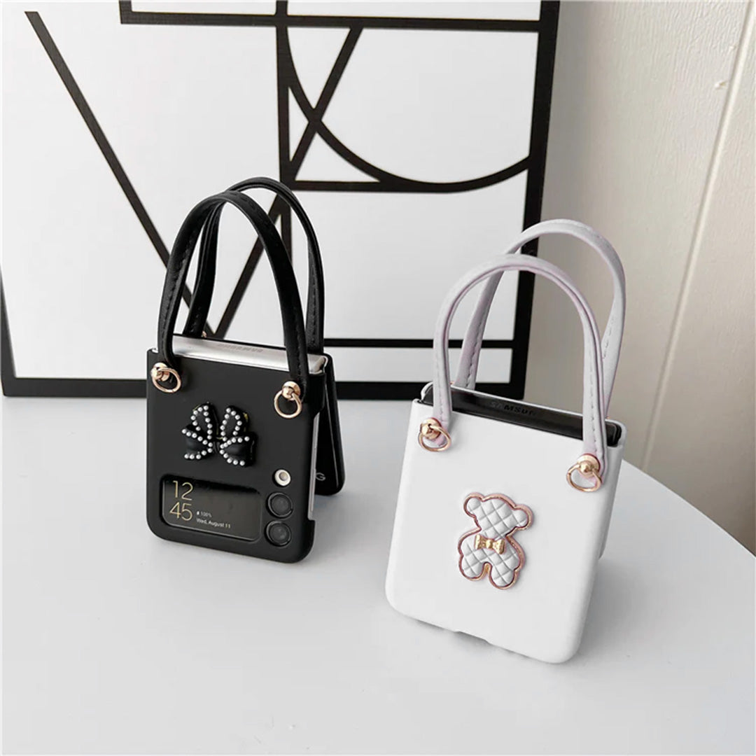 Premium Leather Phone Case for Samsung Galaxy Z Flip 4