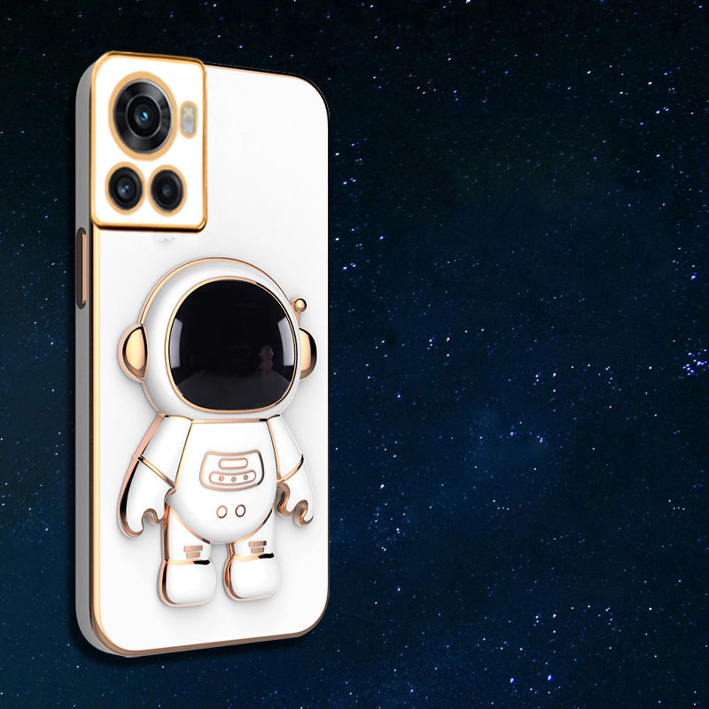 Astronaut Luxurious Gold Edge Back Case For OnePlus Series