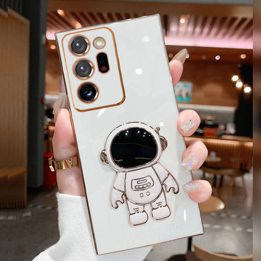 Astronaut Luxurious Gold Edge Back Case For Samsung Galaxy Note 20 Ultra