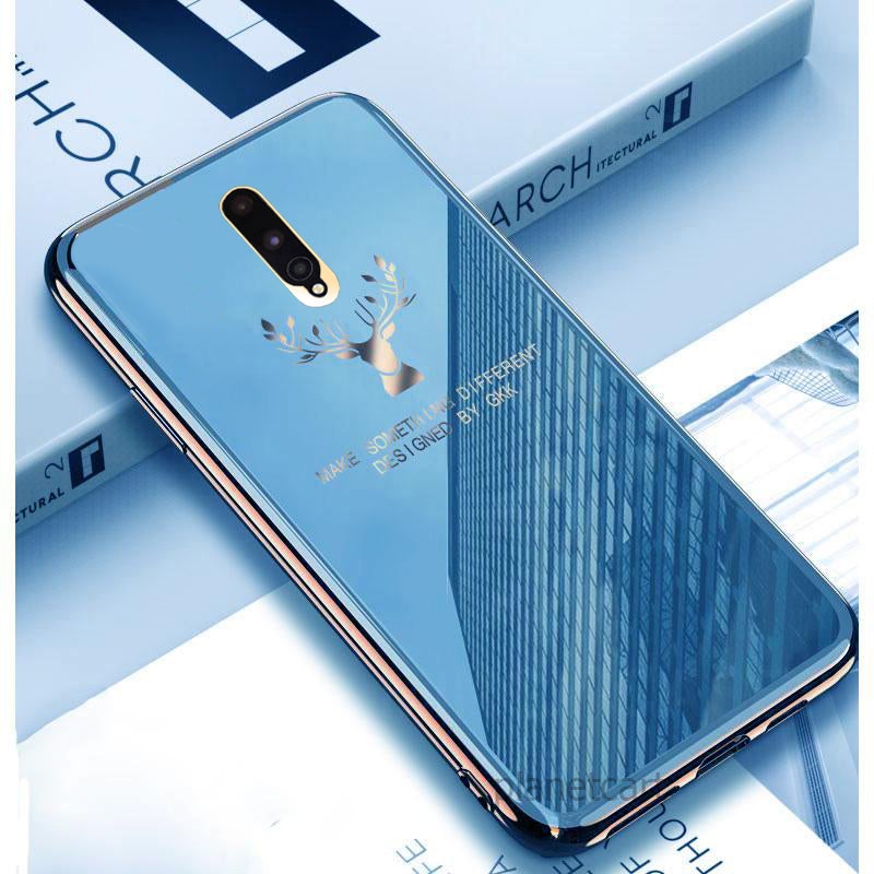 Luxury Electroplated Glass Case With Golden Edges For OnePlus 8/9