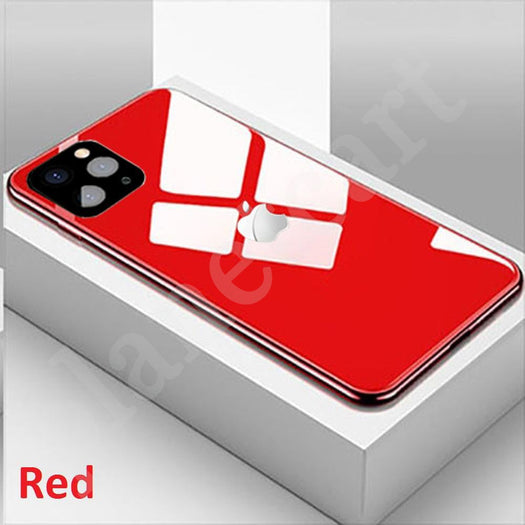 Special Edition Glossy Glass Silicone Soft Edge Case For iPhone 11 Pro