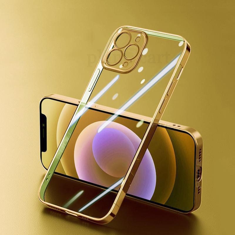 New Square Silicon Clear Case With Camera Protection For iPhone 11 Pro - planetcartonline