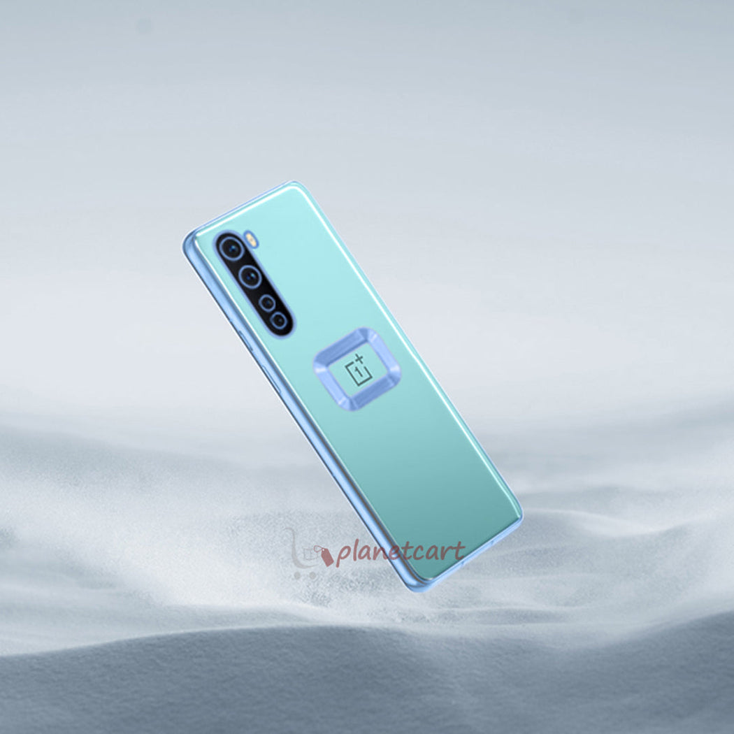 The Premium Electroplated Square Silicon Clear Camera Protection Back Case Cover For OnePlus Nord