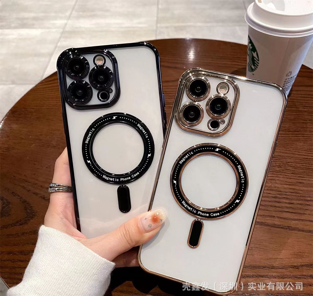 Premium Clear Poly-carbonate Case With Magsafe For iPhone 14