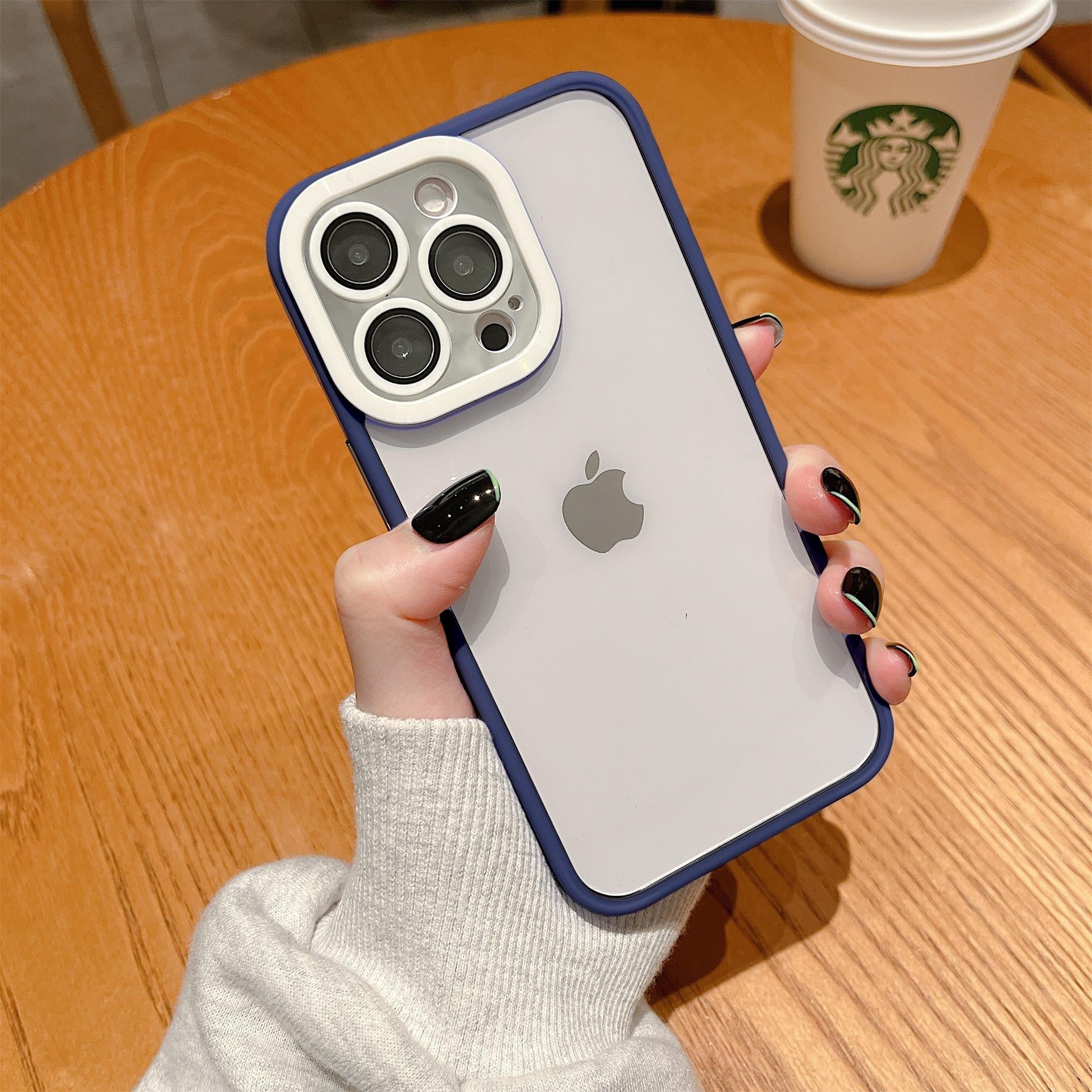 Premium Transparent Silicone Shockproof Camera Lens Protection Armor Bumper Back Case  for iPhone 14 Pro Max