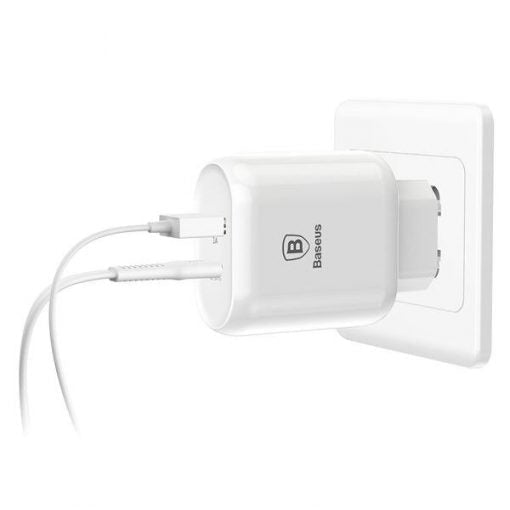 Baseus Bojure Series Type-C PD+U Quick Charge Charging Set 30W with Type-C to Lightning PD Cable Set