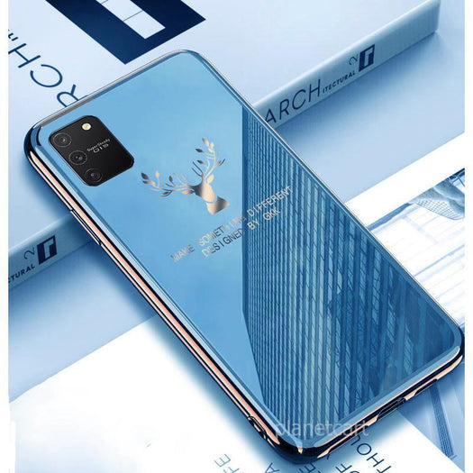 Luxury Electroplated Glass Case With Golden Edges For Samsung Galaxy S10 Lite