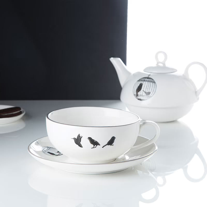 Porcelain Tea Pot Cup With Saucer