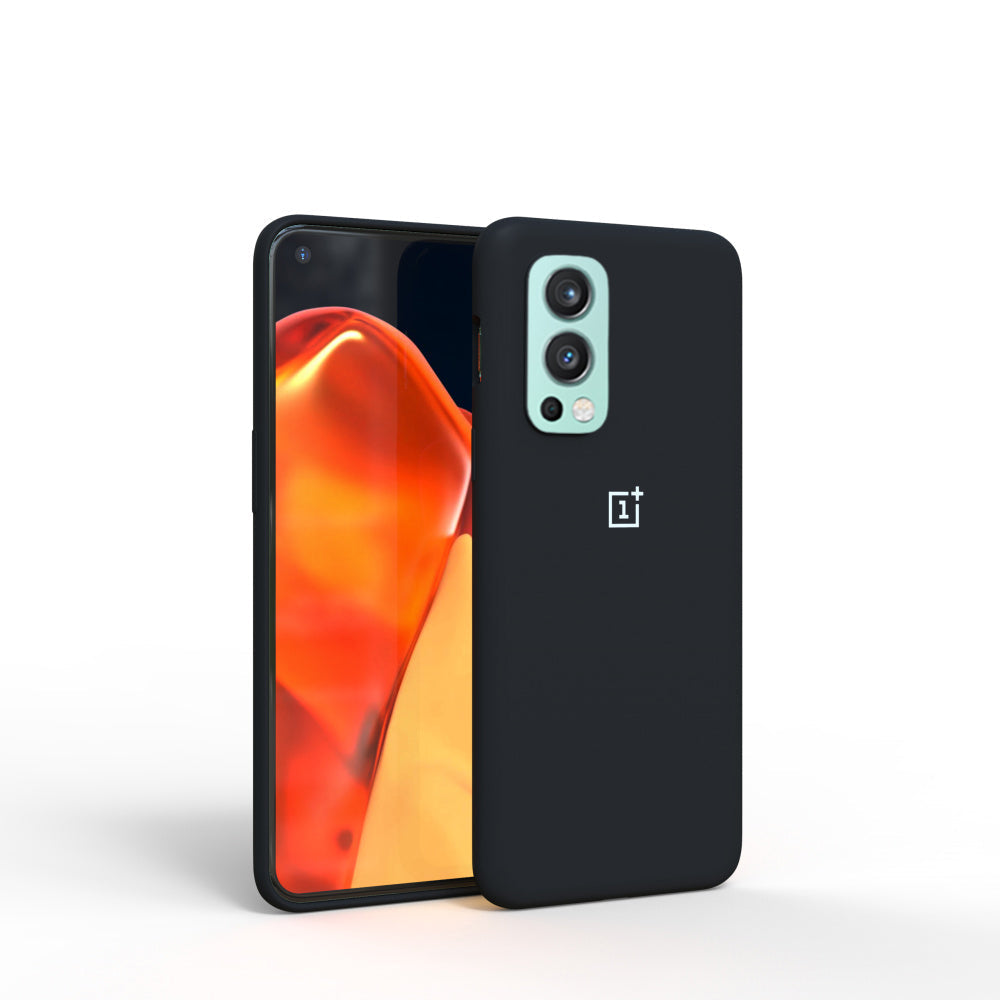 Premium Liquid Silicone Back Case Cover For OnePlus Nord 2