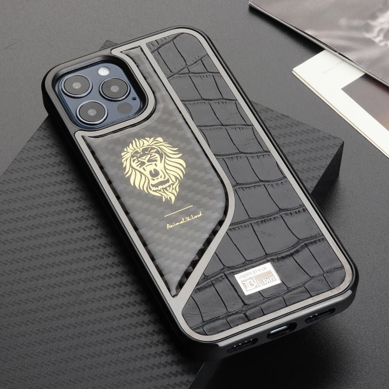 Belbin Genuine Leather Carbon Fiber Case For iPhone