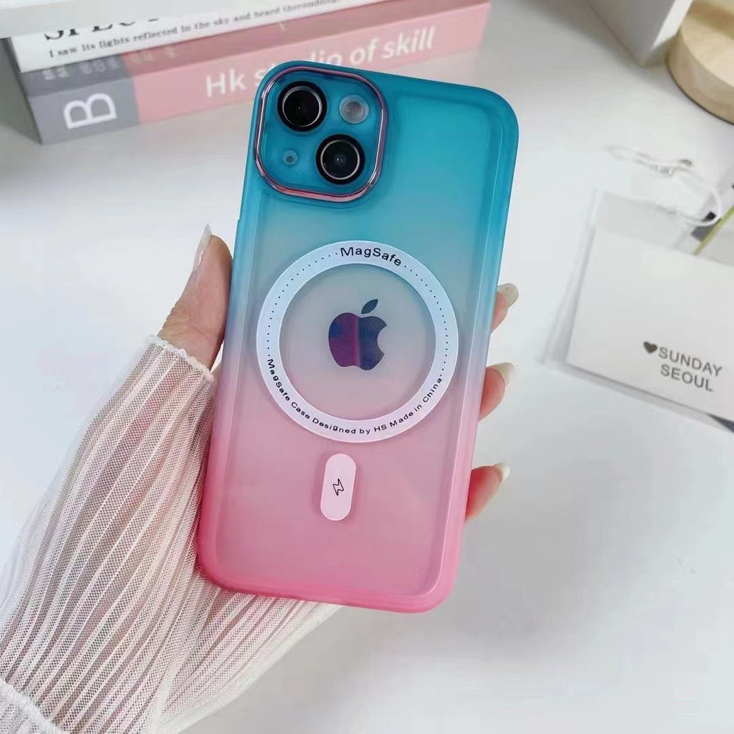 Premium Gradient Silicone Case With Magsafe For iPhone 14 Pro Max