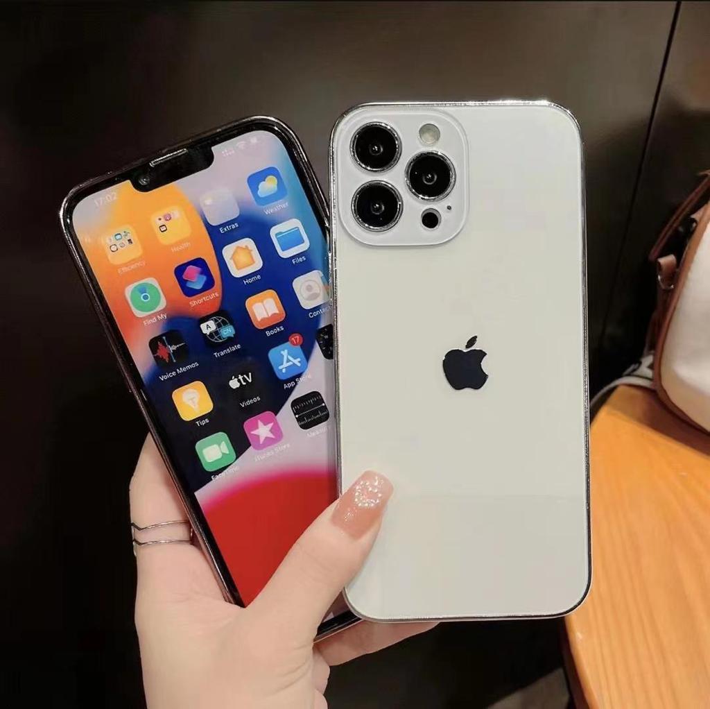 Original Glossy Premium Glass Back Case For iPhone