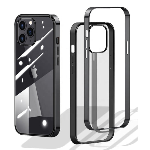 Premium Aerospace Grade Electroplated Edges Transparent Back Case for iPhone 13