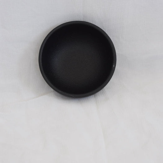 Ariane Dazzle Black Vital Coupe Solid Ceramic Bowls 9 Cm - Set Of 2