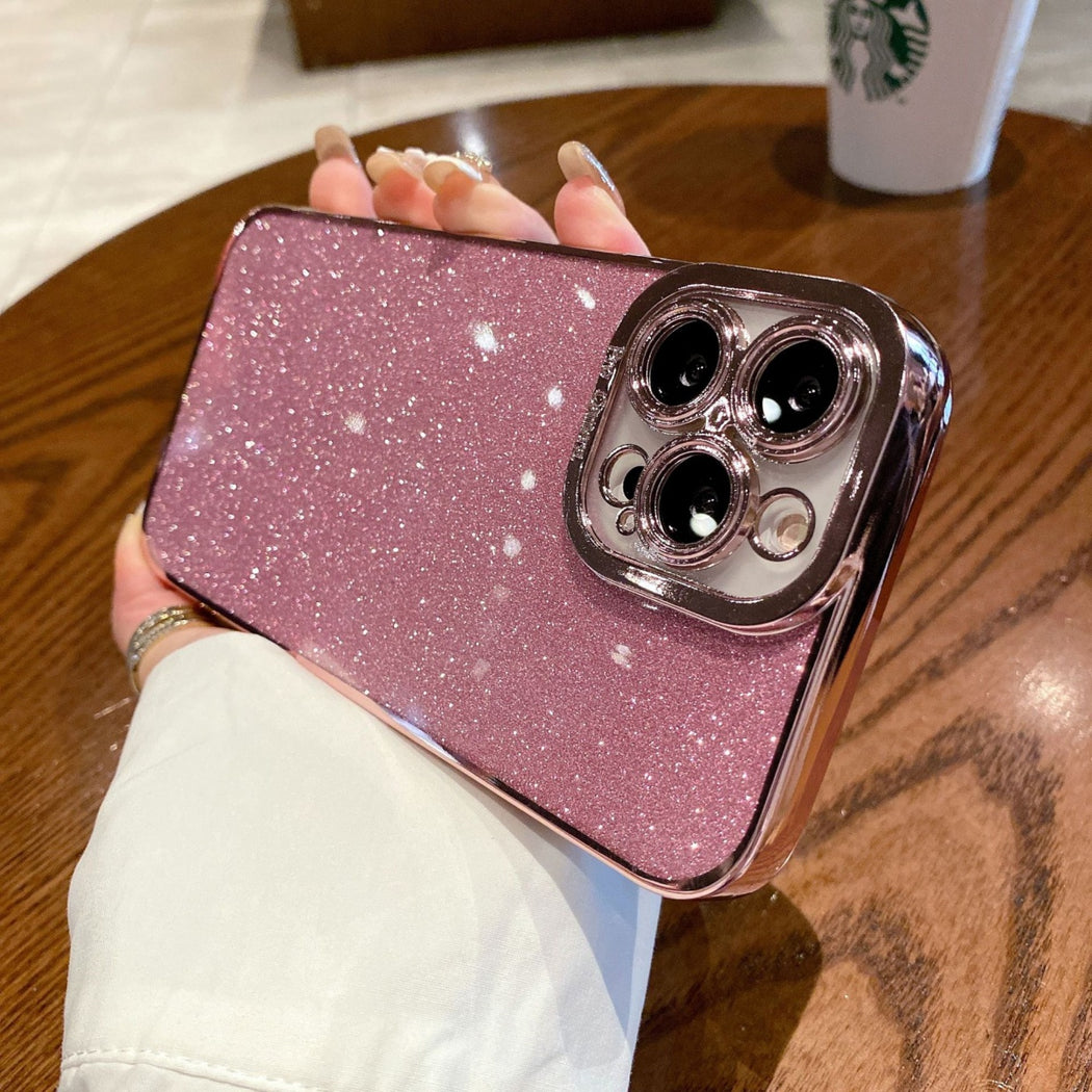 Luxury Glitter Transparent Bumper Back Case for iPhone