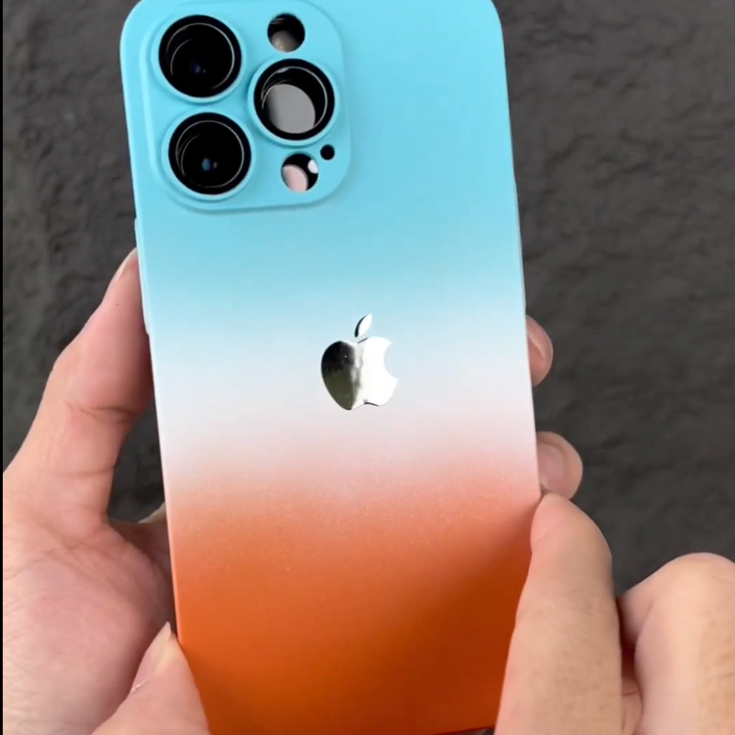 Premium Matte Polycarbonate Multicolour Magsafe Case With Logo For iPhone