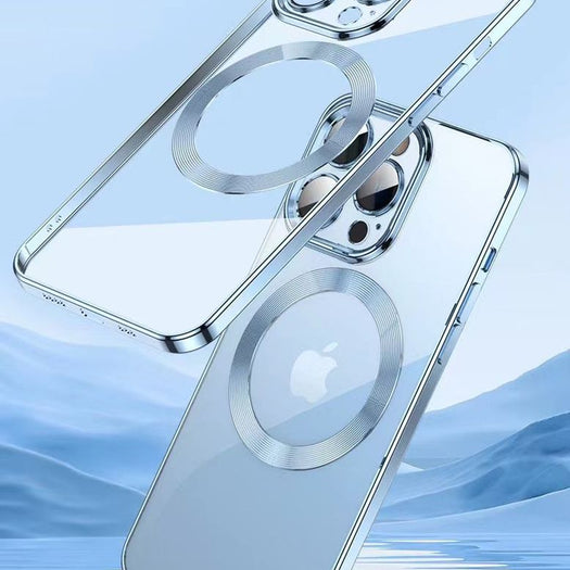 The Luxury Square Silicon Magsafe Clear Case With Camera Protection For iPhone 13 Series