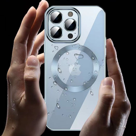 The Luxury Square Silicon Magsafe Clear Case With Camera Protection For iPhone 13 Series