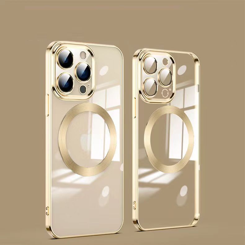 The Luxury Square Silicon Magsafe Clear Case With Camera Protection For iPhone 13 Series