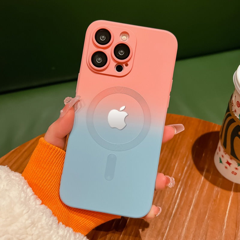 Premium Matte Polycarbonate Multicolour Case With Logo For iPhone 14 Pro Max