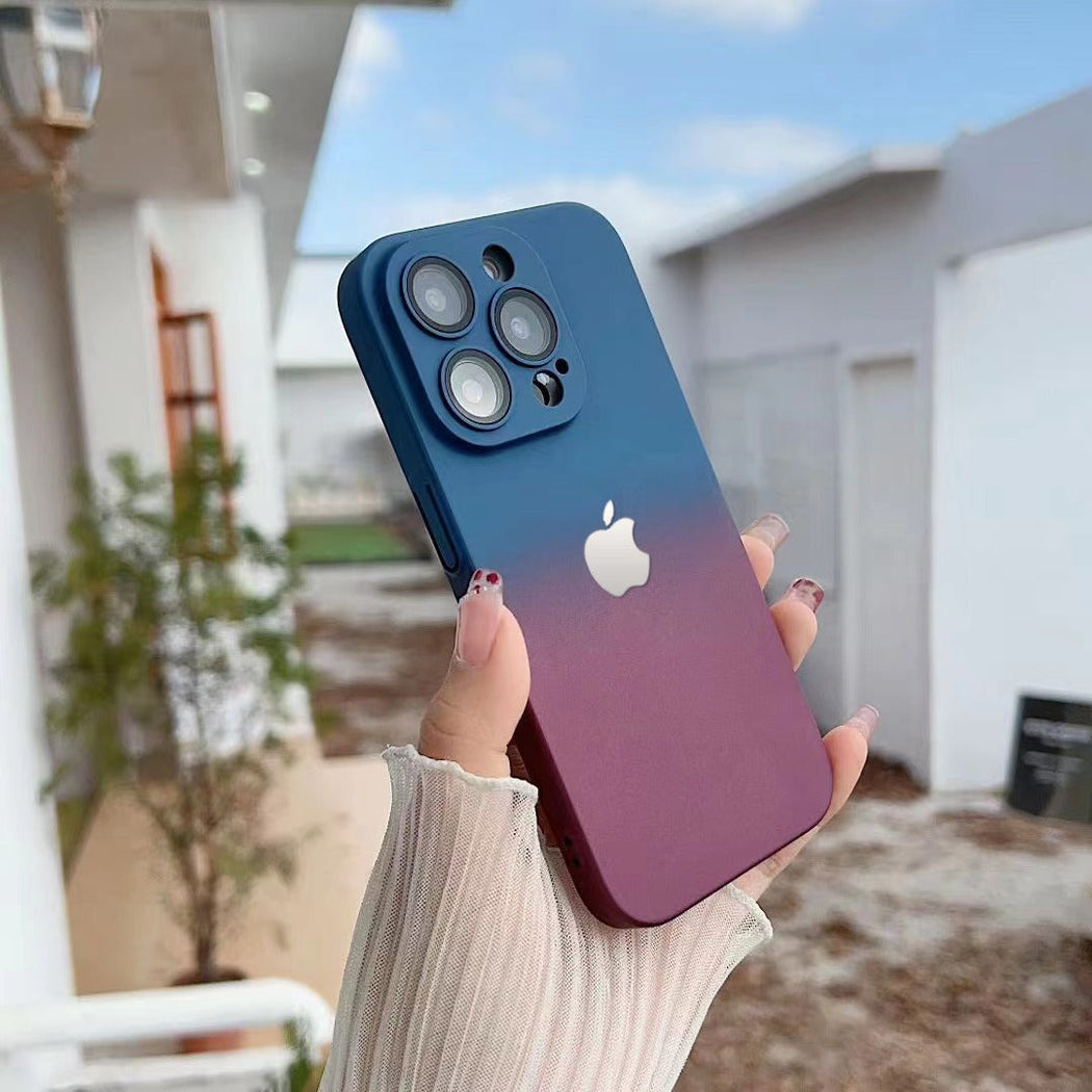 Premium Matte Polycarbonate Multicolour Case With Logo For iPhone 14