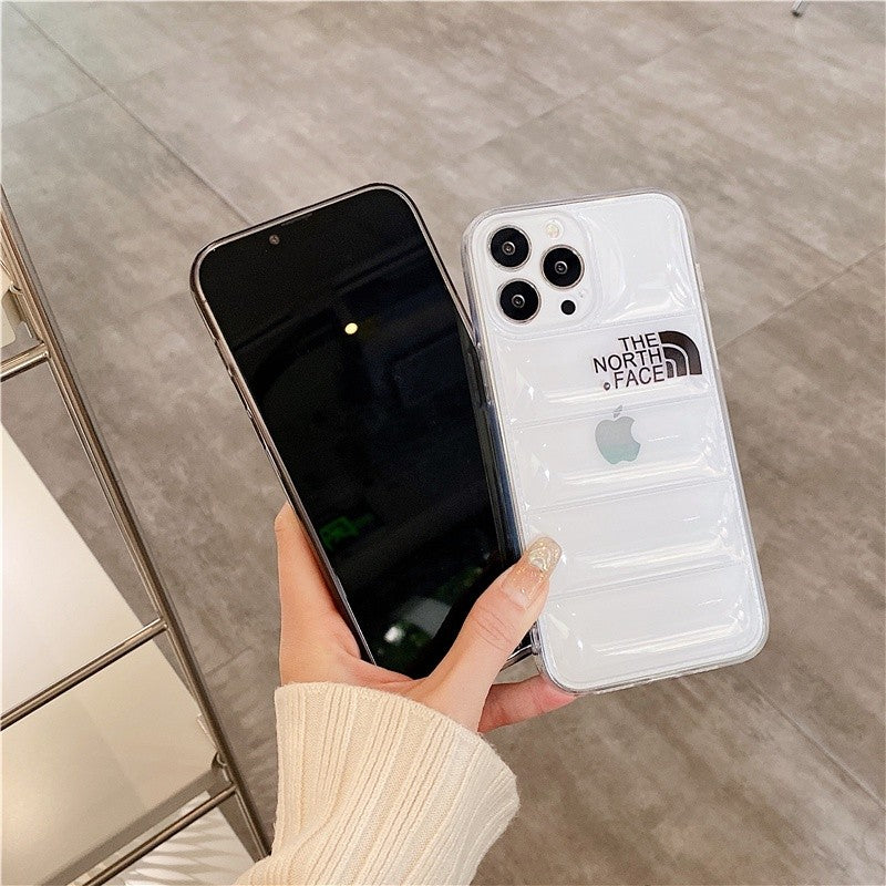 Premium Trendy Shockproof Puffer Back Case Cover for iPhone 14 Pro