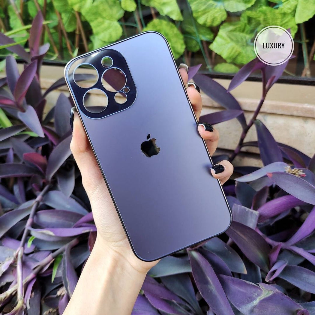 Original Glossy Premium Glass Back Case For iPhone