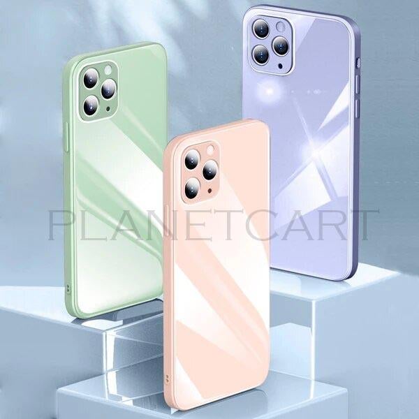 Special Edition Glossy Silicone Soft Edge Back Case with Camera Protection For iPhone 11 Pro