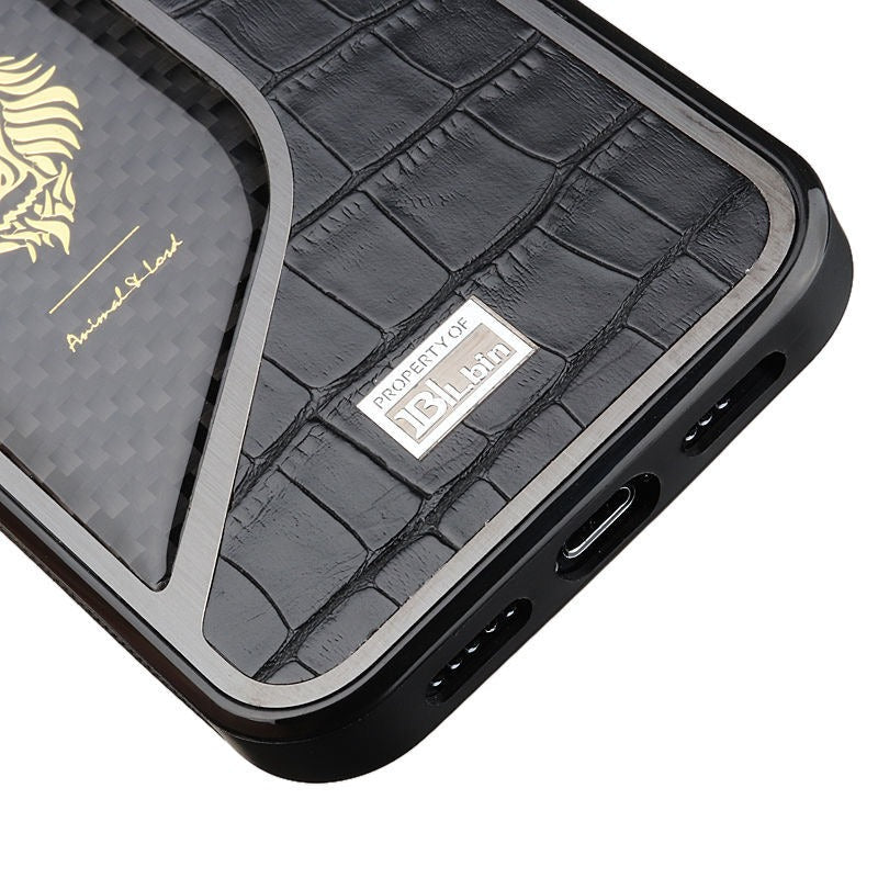 Belbin Genuine Leather Carbon Fiber Case For iPhone