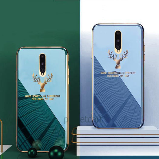 Luxury Electroplated Glass Case With Golden Edges For OnePlus 8